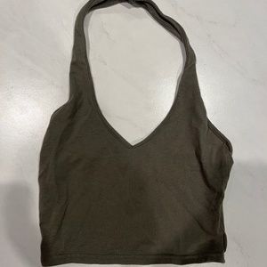 Express Green Halter Top